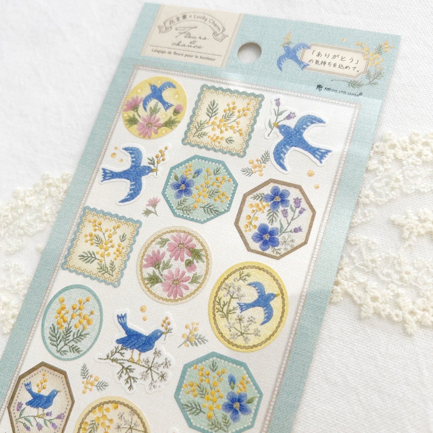 Nuku Stickers - Fleur et Chance Merci