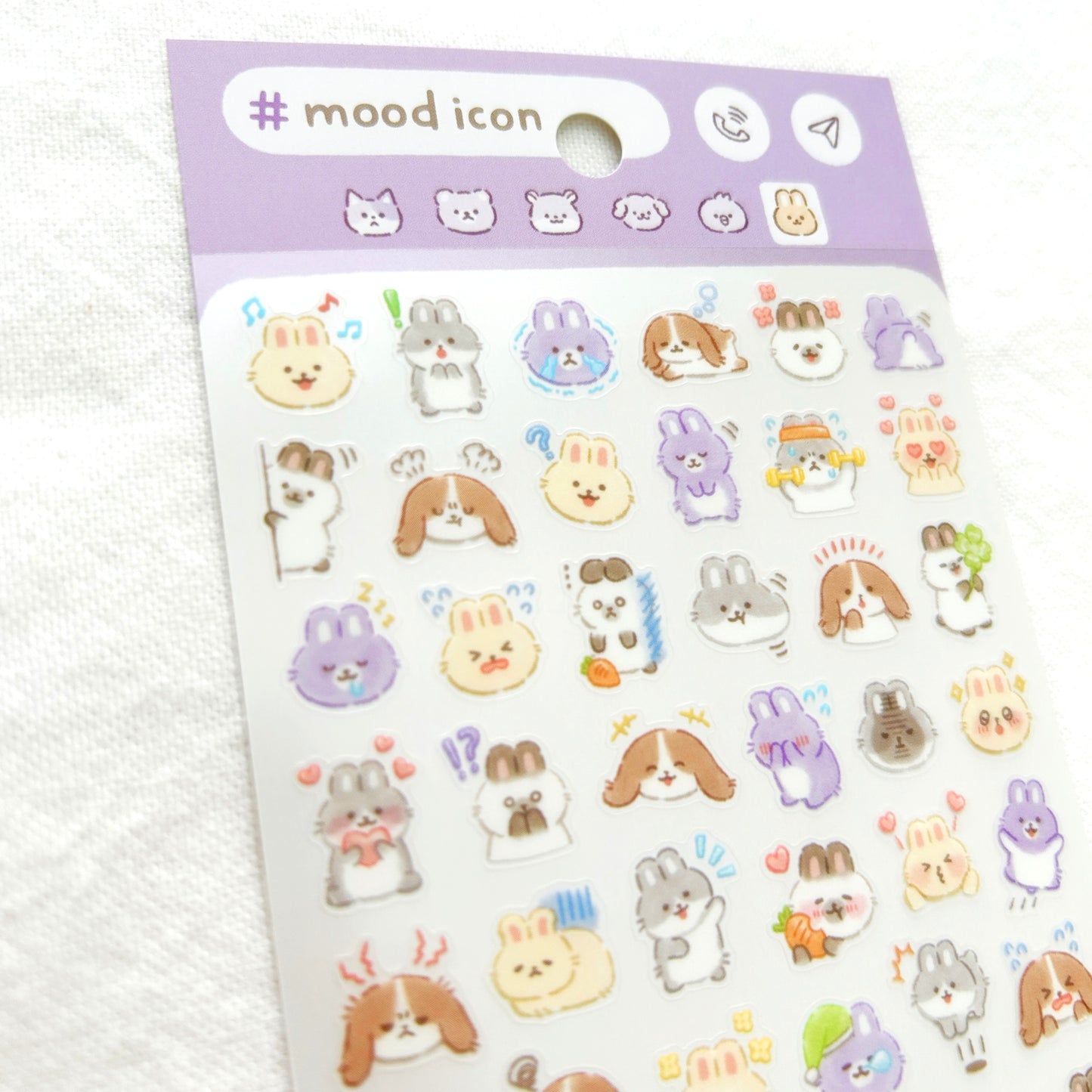 Mind Wave Mood Icon Stickers - Bunny