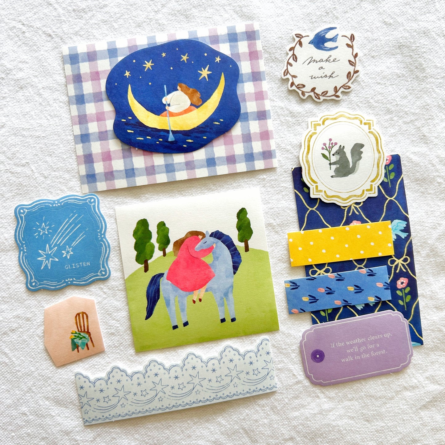 Mind Wave Yori-Dori Flake Stickers - Moonlit Dream