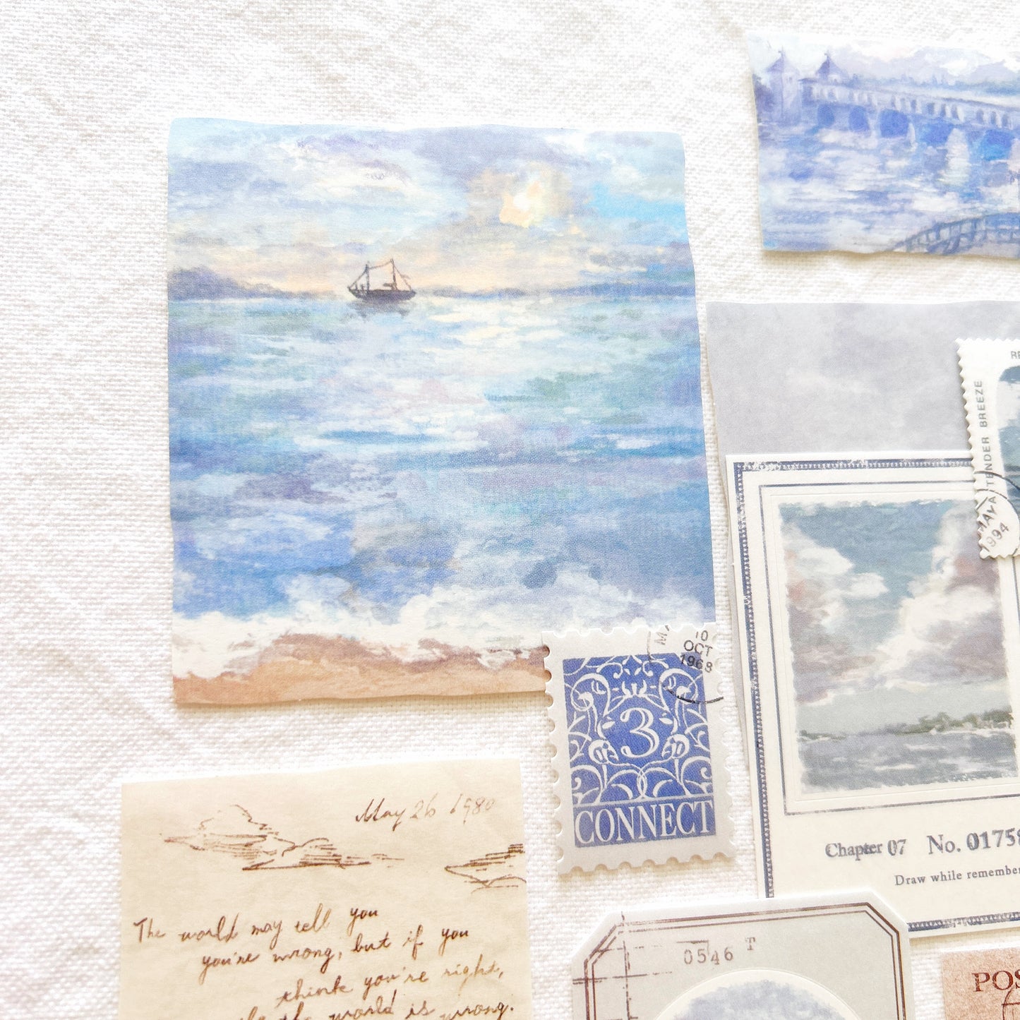Mind Wave Landscape Flake Stickers - Morning Calm