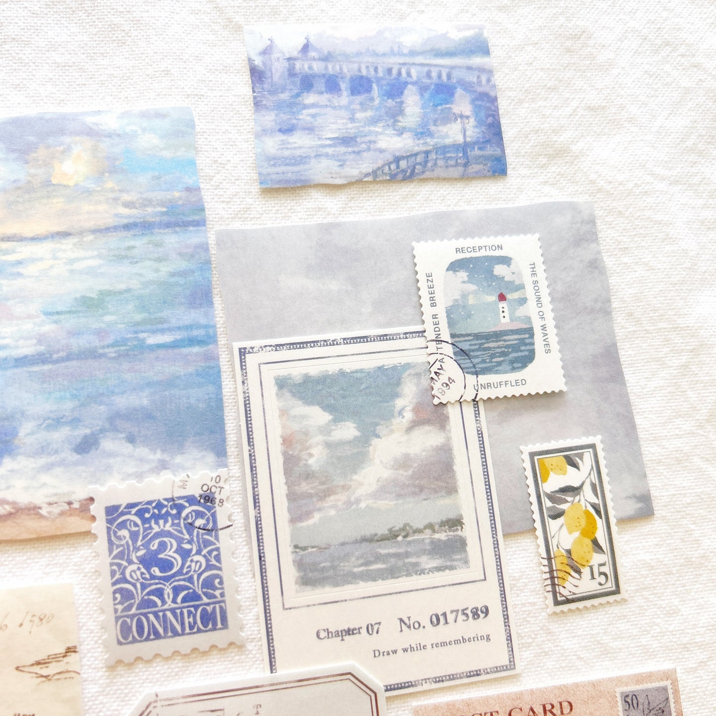Mind Wave Landscape Flake Stickers - Morning Calm