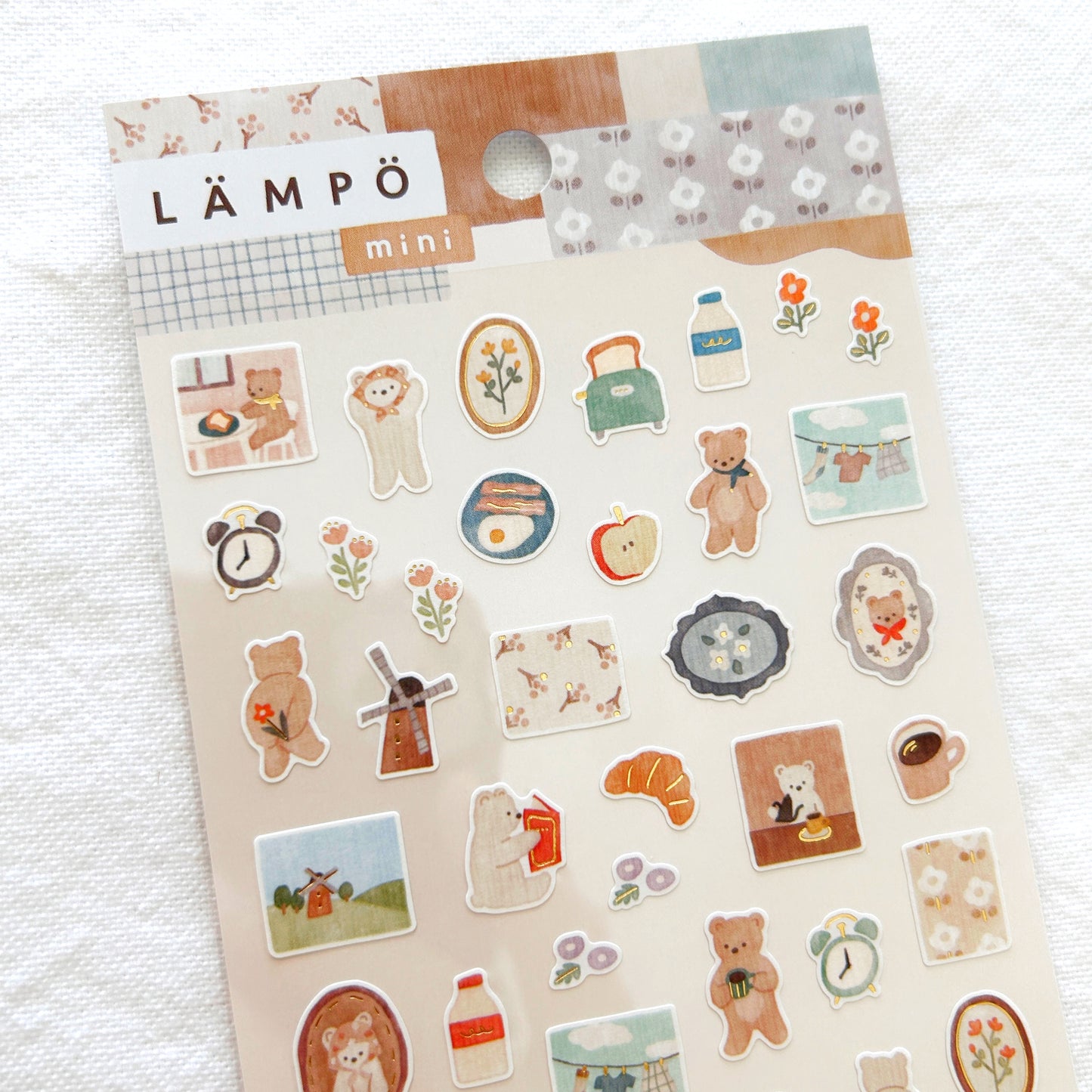 Mind Wave Lampo Mini Stickers - Morning With Bear