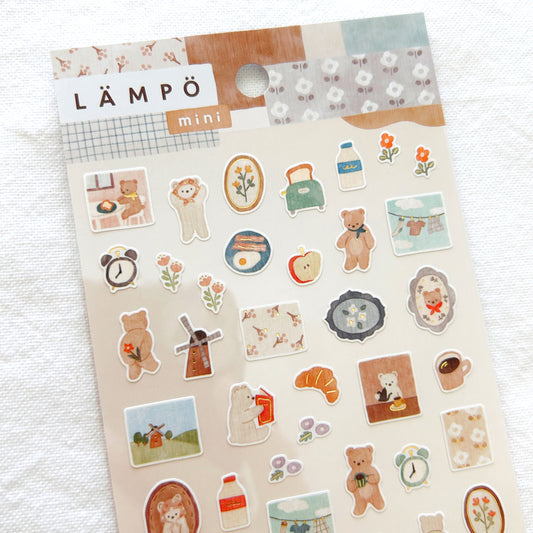 Mind Wave Lampo Mini Stickers - Morning With Bear