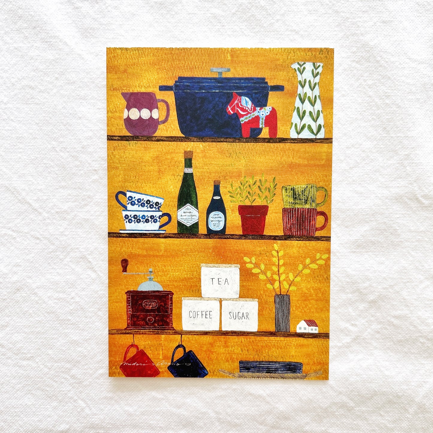 Midori Asano Postcard Booklet - My Favorite Mugs