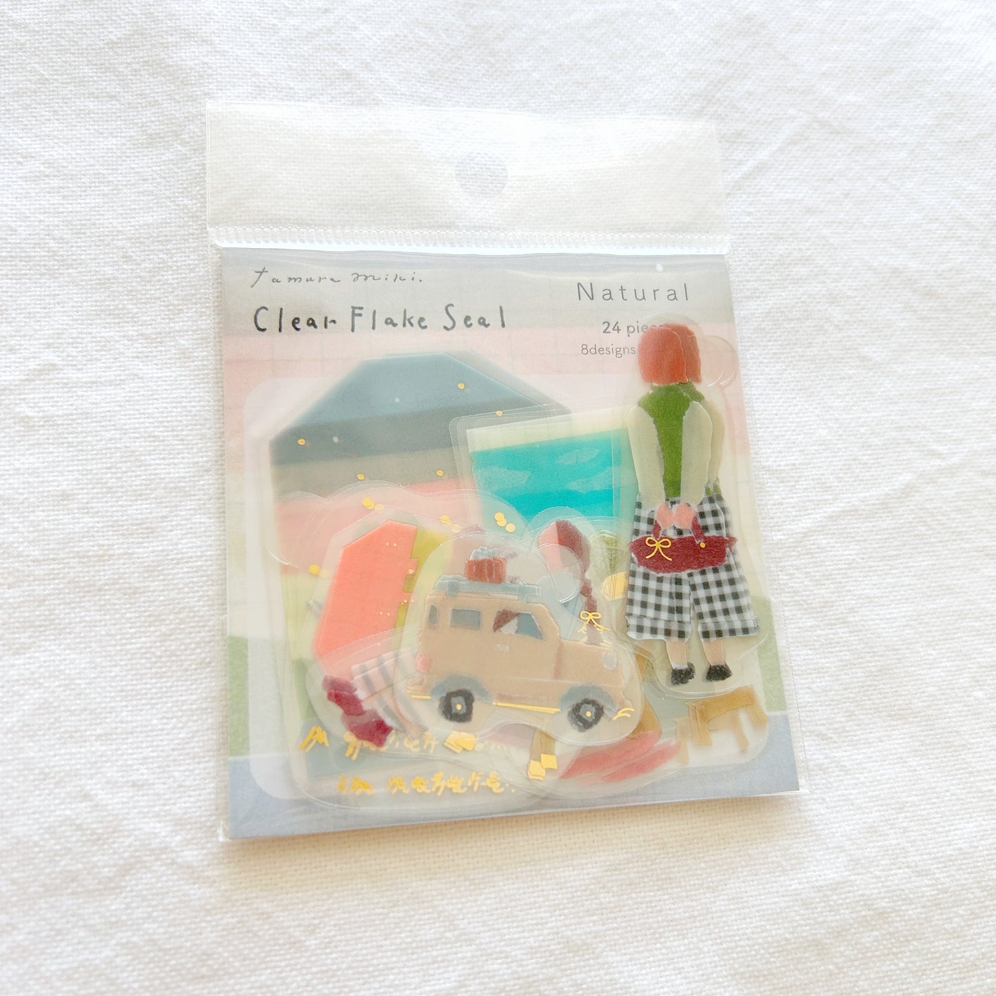 Tamura Miki Flake Stickers - Natural