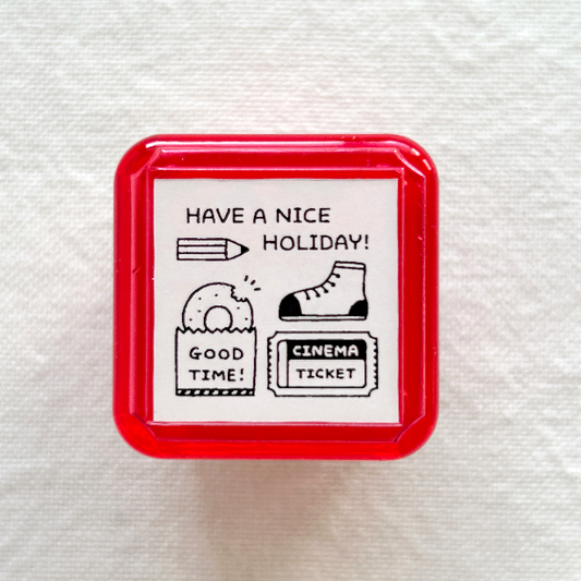 eric Portable Push Button Stamp.  Perfect for journaling, scrapbooking, and creative projects.