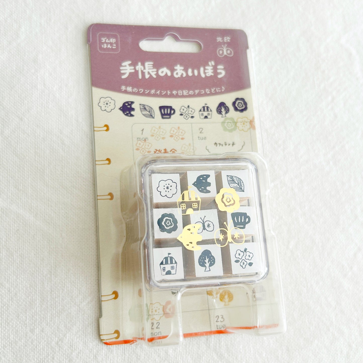 Beverly Techo Aibo 9 Piece Mini Stamp Set - Nordic