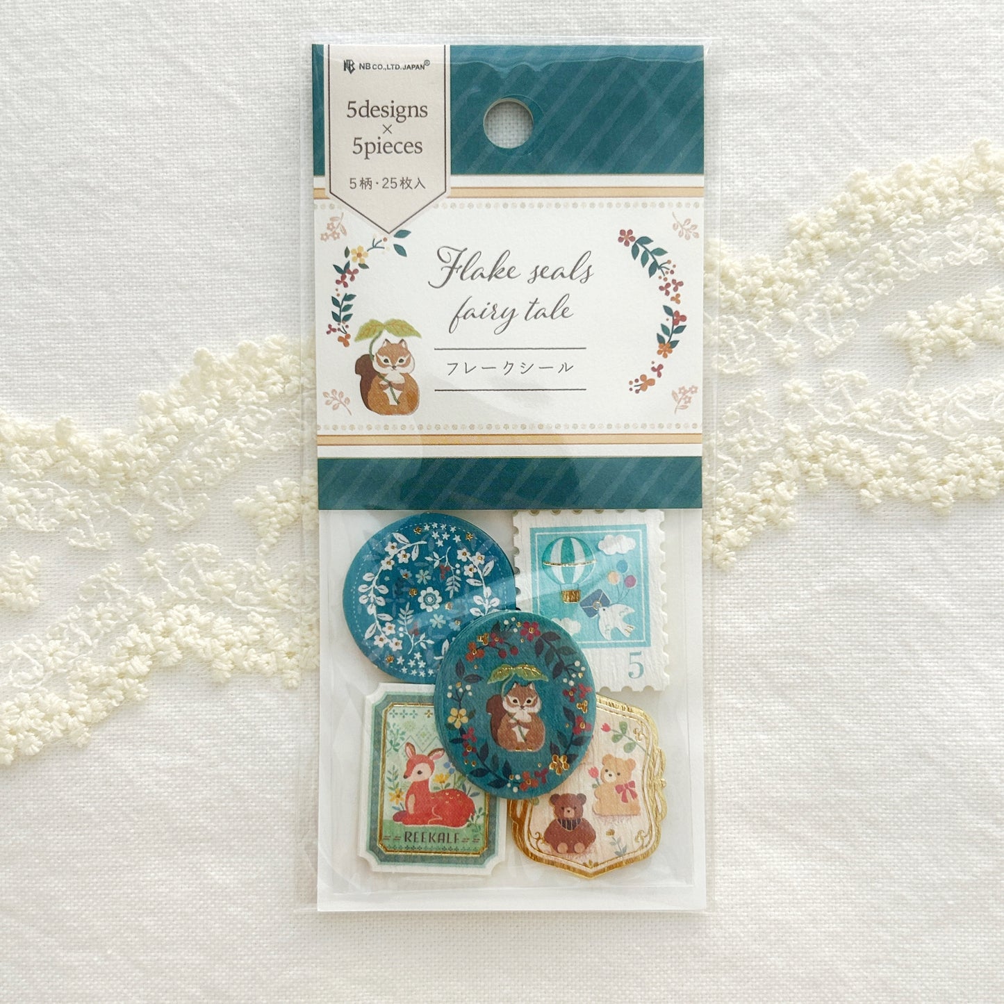 NB Gold Foil Flake Stickers - Fairy Tale