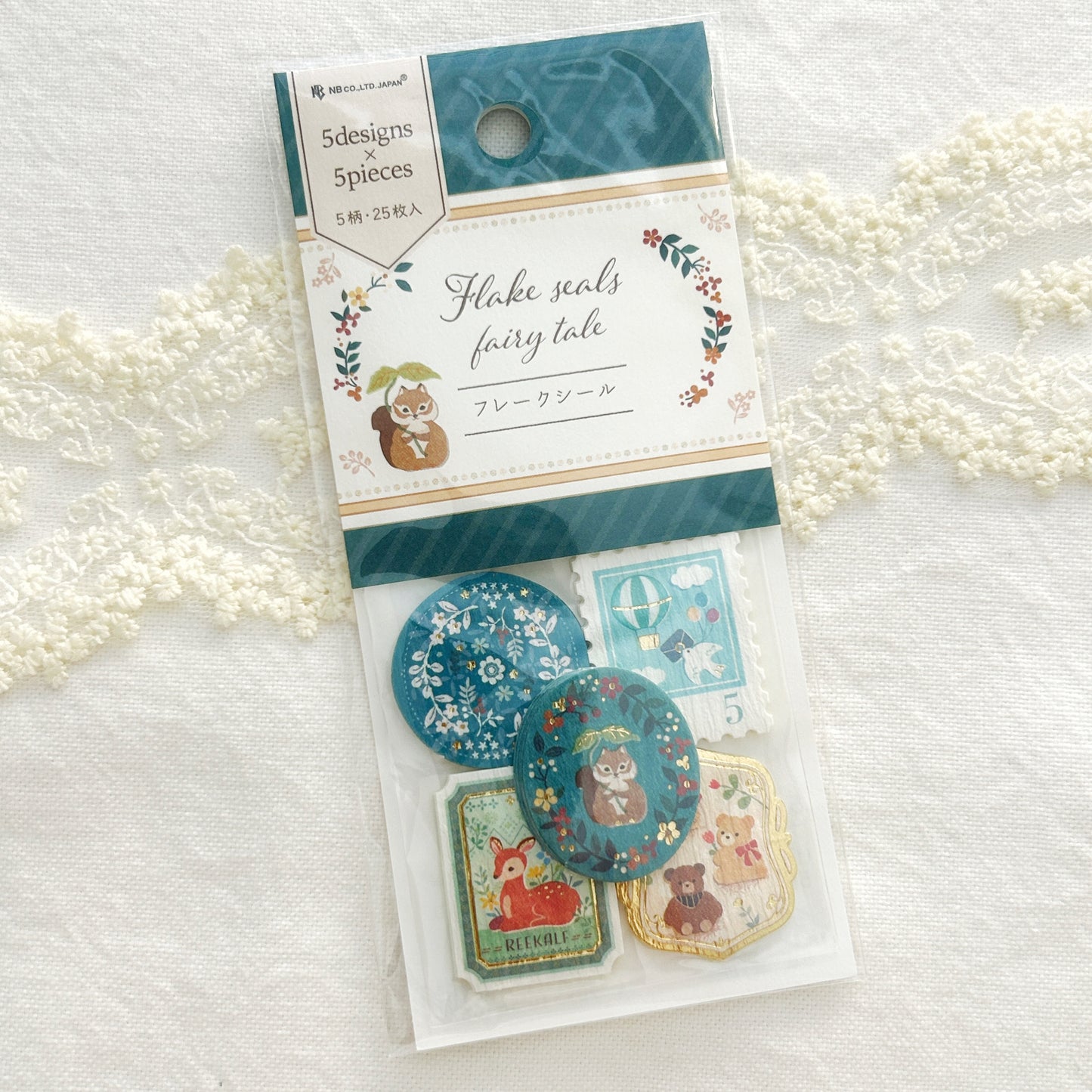 NB Gold Foil Flake Stickers - Fairy Tale