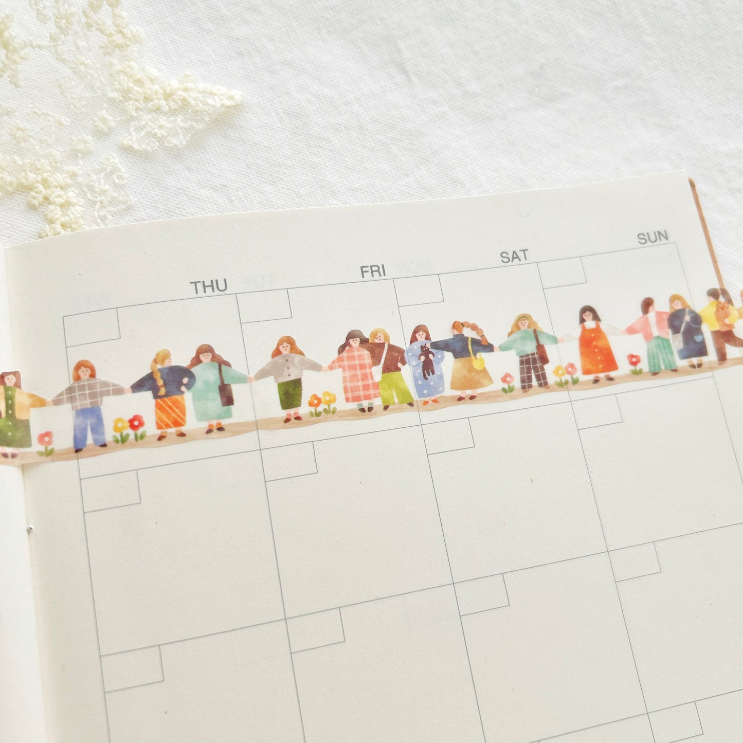 Mind Wave Cozy Washi Tape - Onnanoko