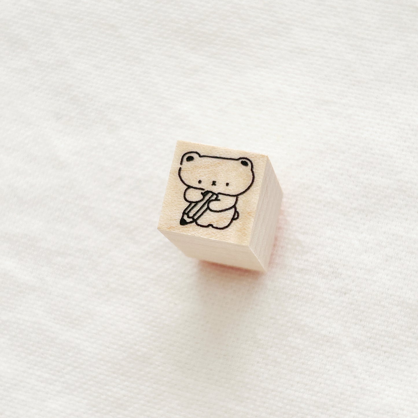 Ikhanko Rubber Stamp - Pencil Bear