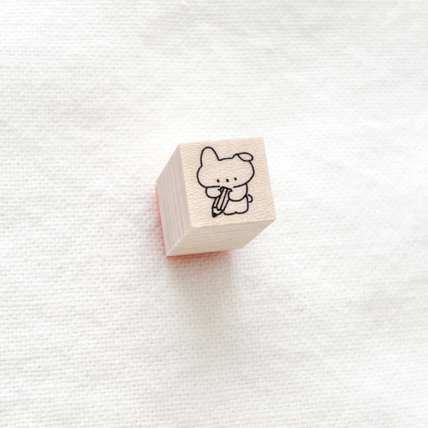 Ikhanko Rubber Stamp - Pencil Bunny