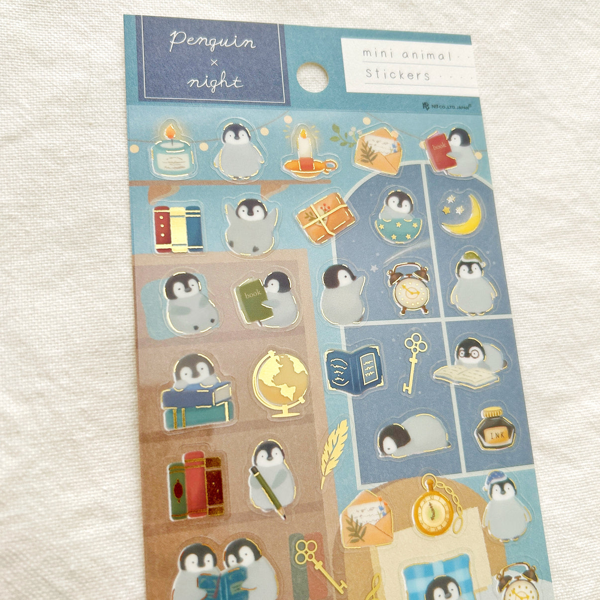Japanese Clear Sticker Sheet - Penguin – International Notes From Japan