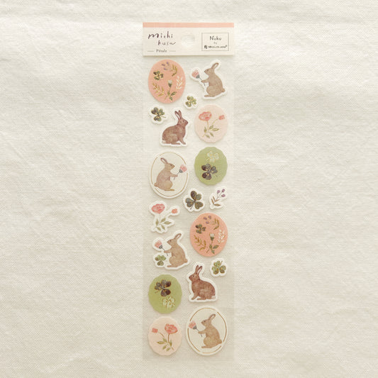 Nuku Gold Foil Stickers - Michikusa Petal