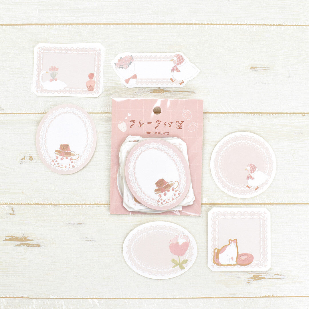 Papier Platz Flake Sticky Notes - Shoichiro Tobimatsu Pink