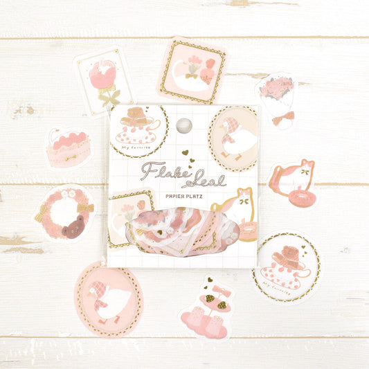 Papier Platz Flake Stickers - Shoichiro Tobimatsu Pink