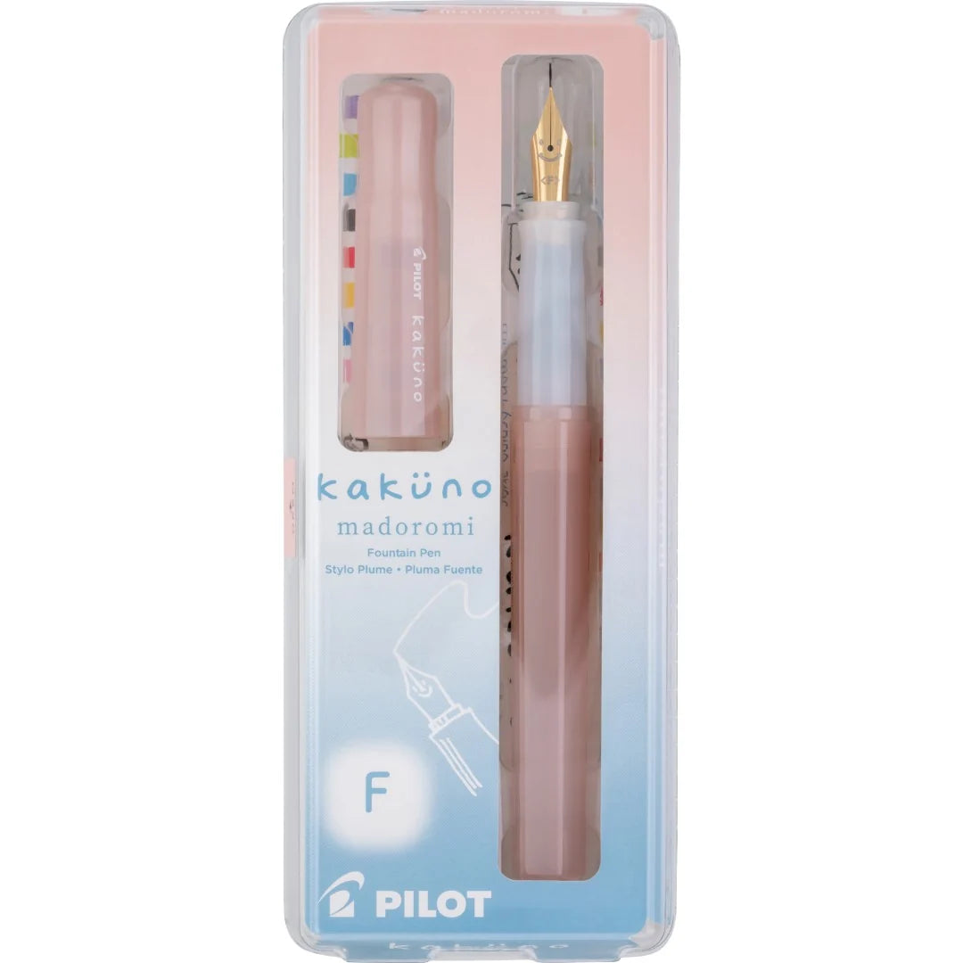Pilot Kakuno Madoromi Fountain Pen - Rosy Dusk - Fine