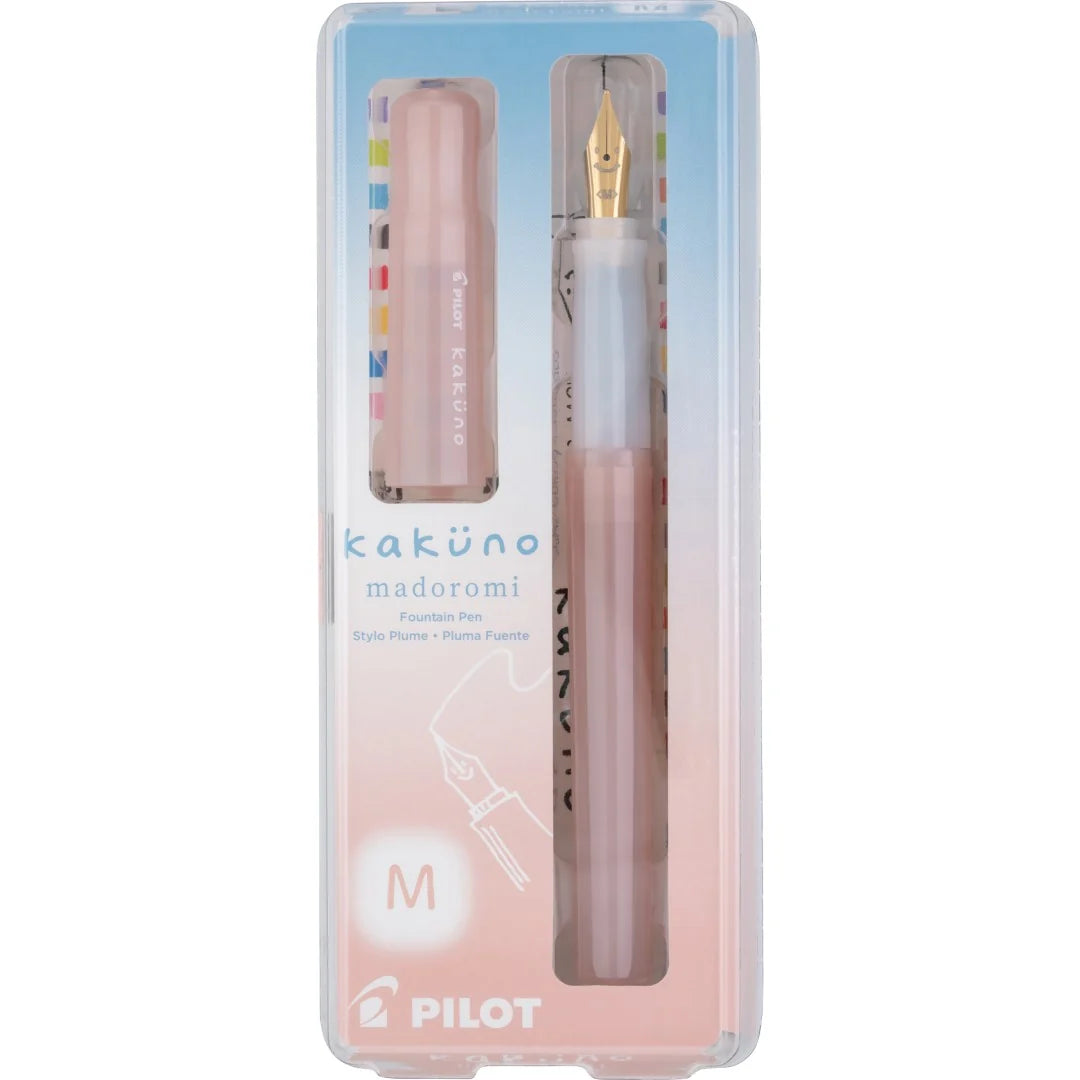 Pilot Kakuno Madoromi Fountain Pen - Rosy Dusk - Medium