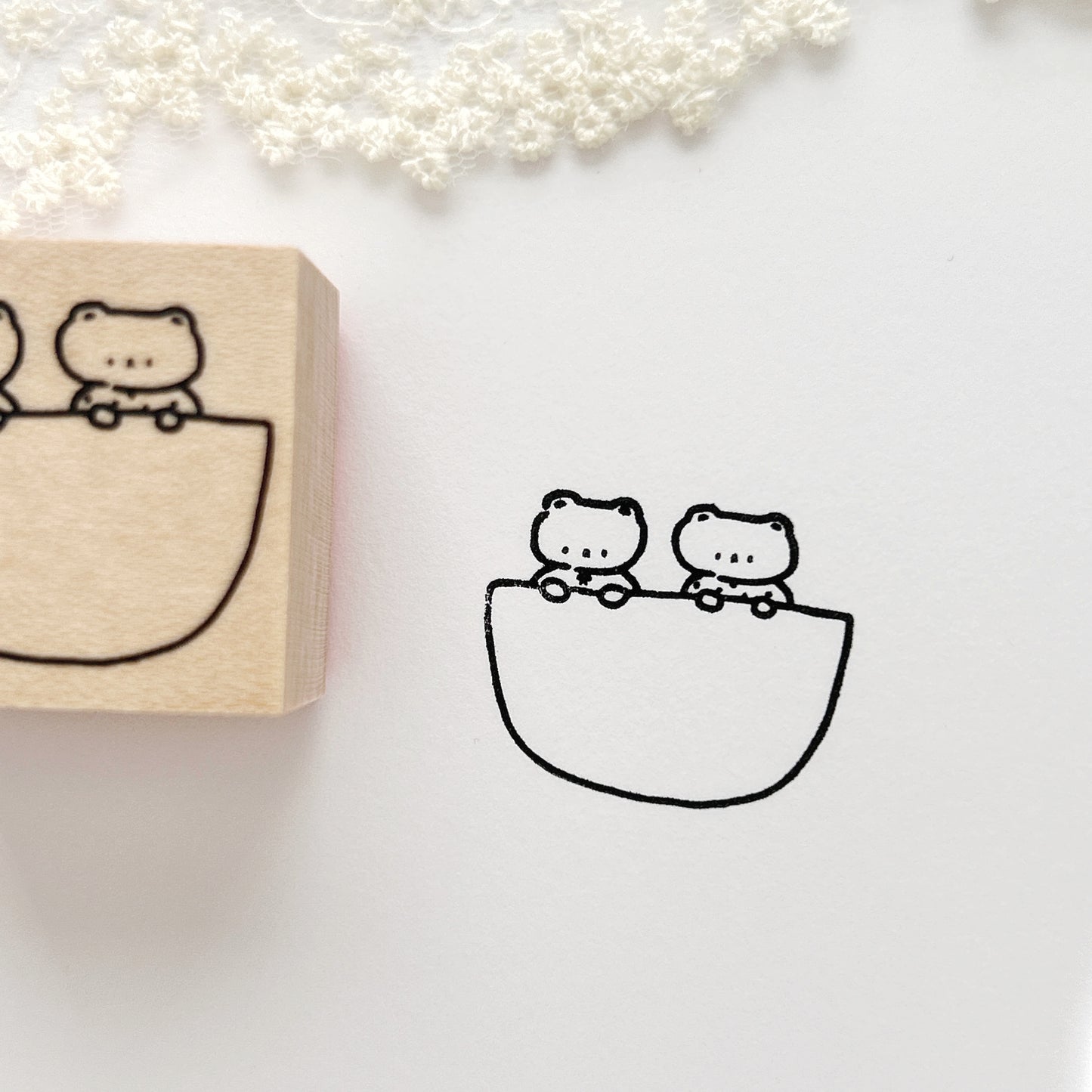 Ikhanko Rubber Stamp - Pocket Bears