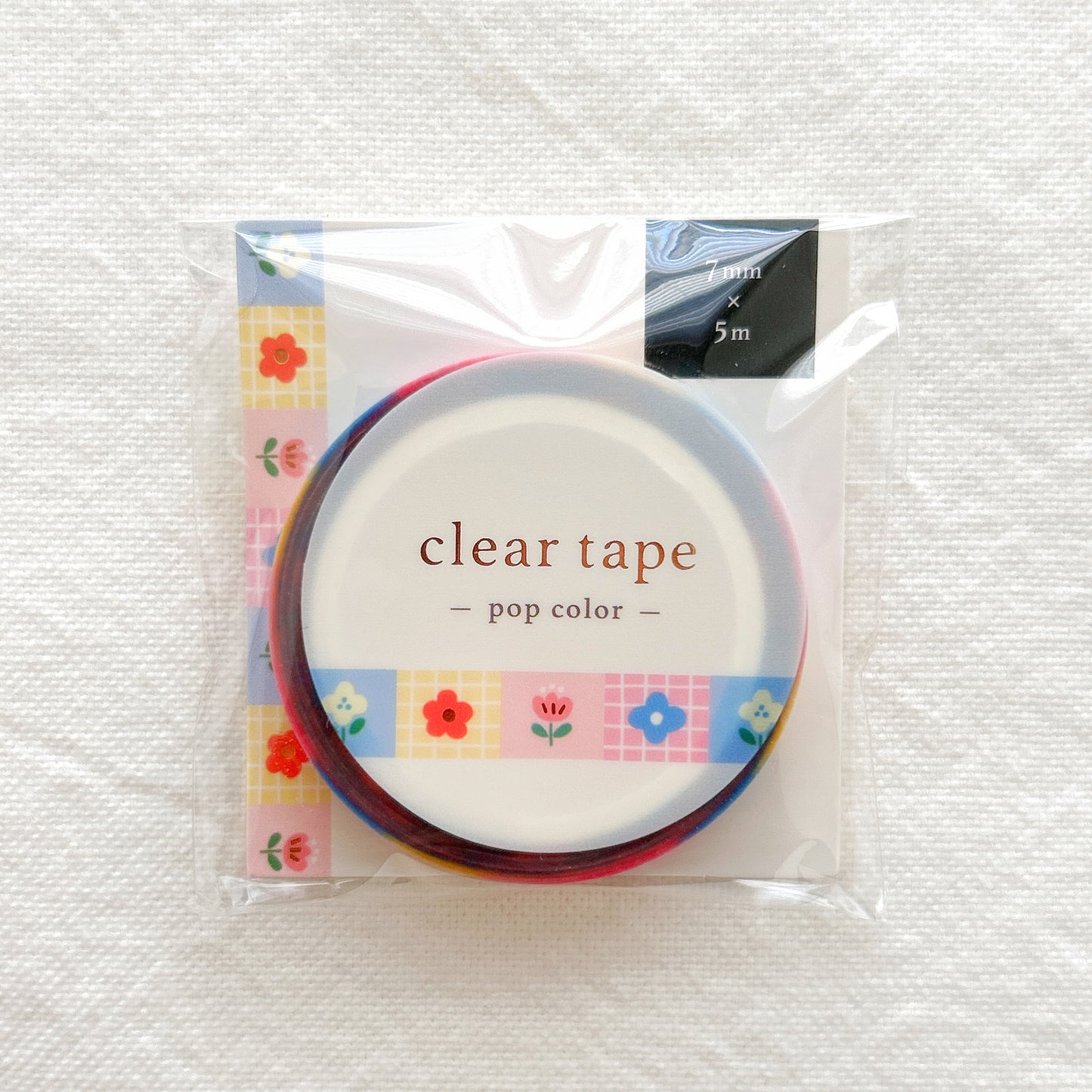 Mind Wave Clear Matte PET Tape - Pop Color Flower 2
