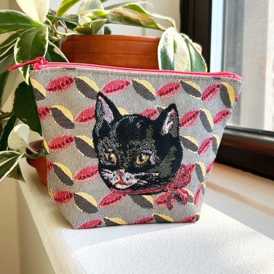 Nathalie Lété Cat Pouch - Black Cat