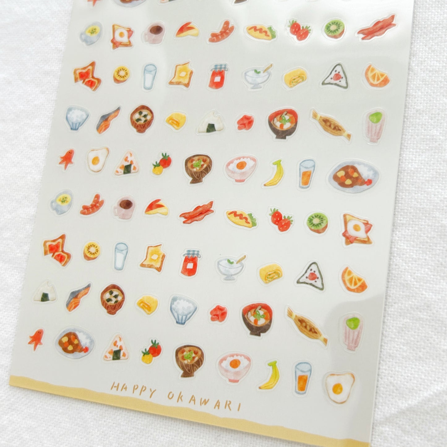 Mind Wave Pukupuku Manpuku Clear Stickers - Breakfast