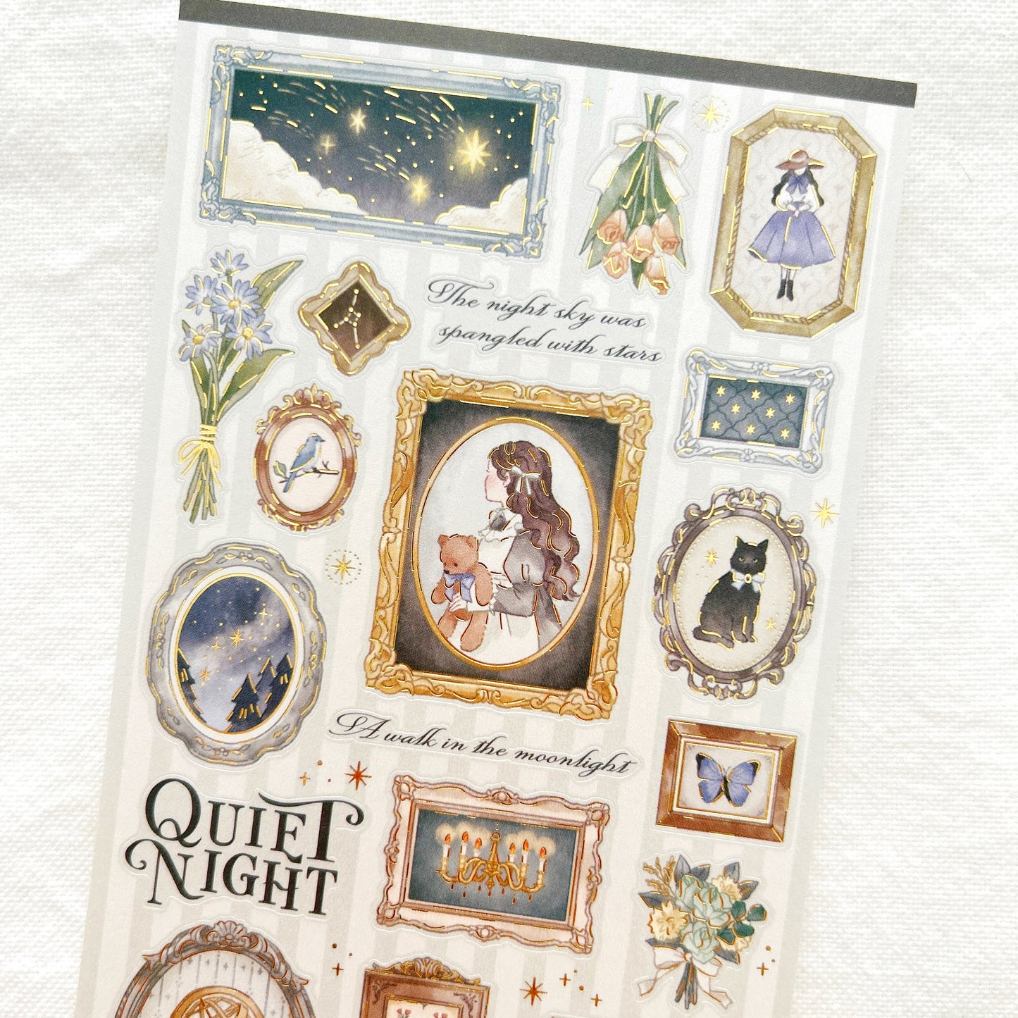 Mind Wave Choupinet Gold Foil Sticker - Quiet Night