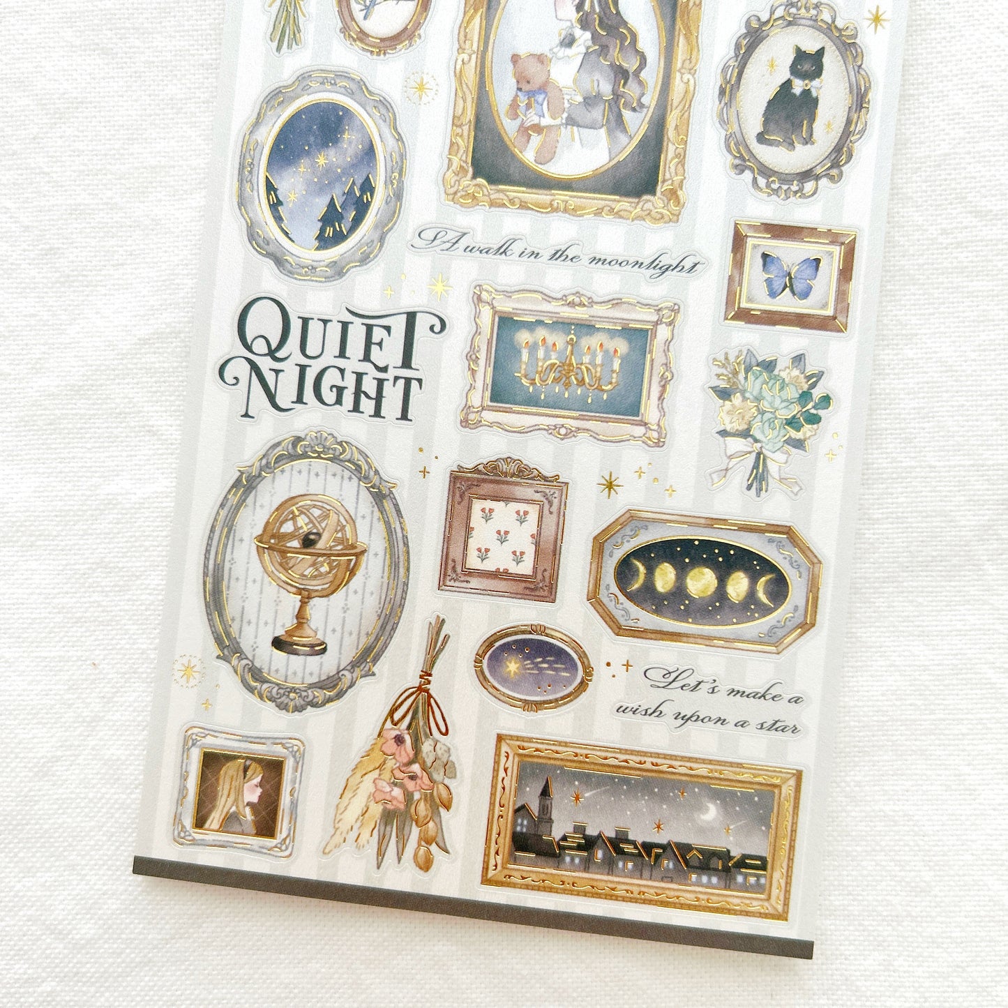 Mind Wave Choupinet Gold Foil Sticker - Quiet Night
