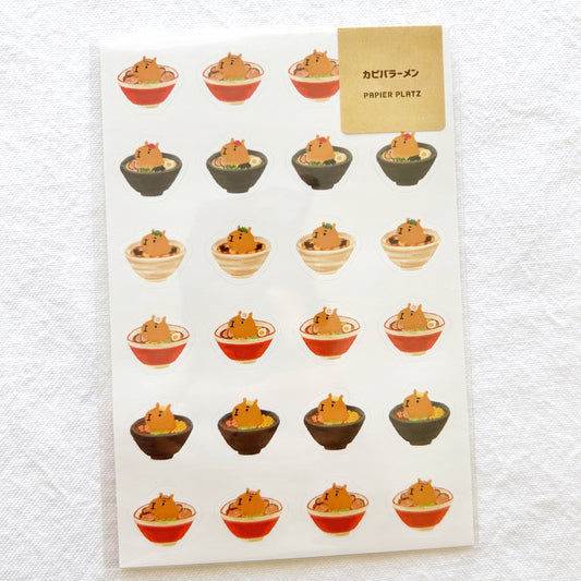 Papier Platz Planner Stickers - Capybara Ramen
