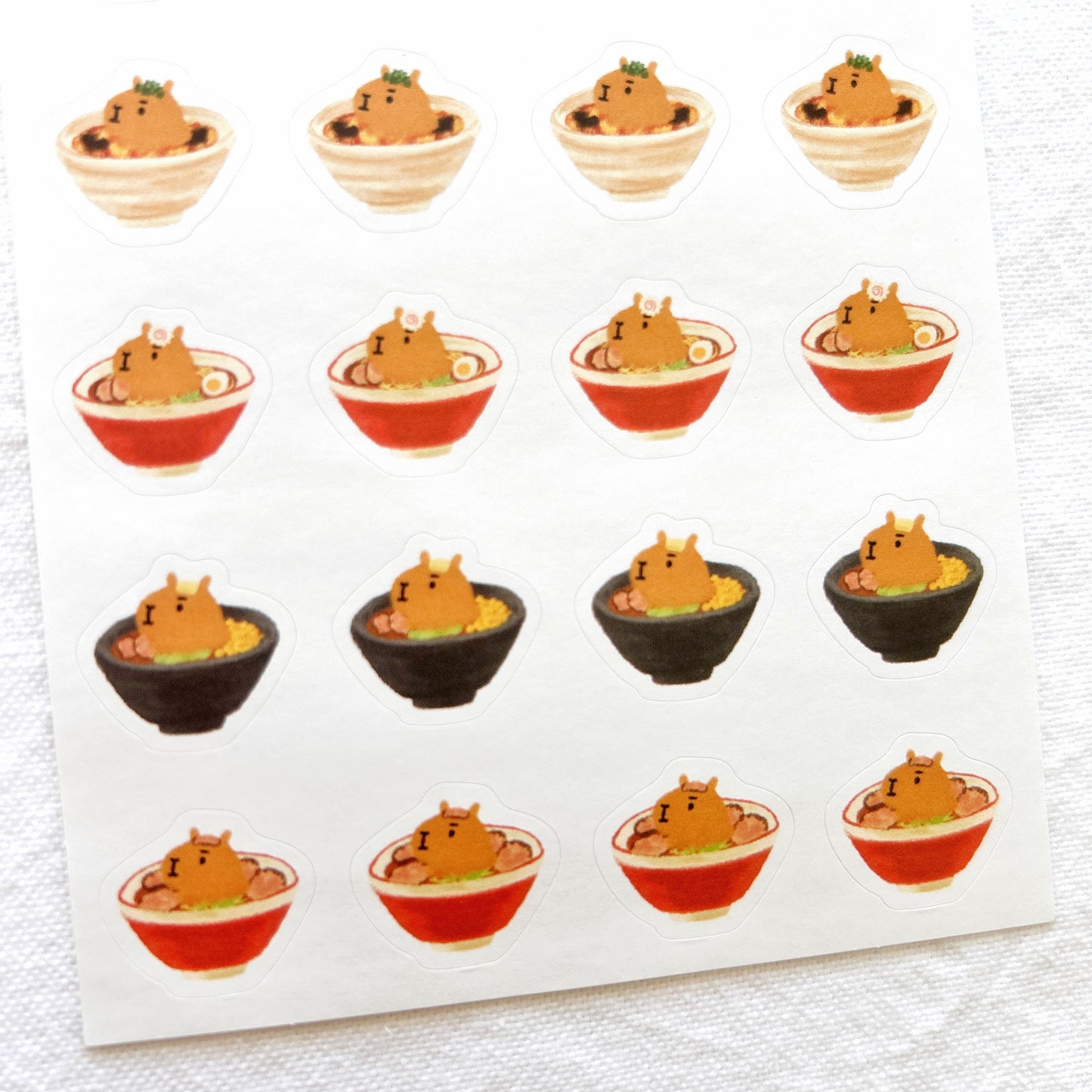 Papier Platz Planner Stickers - Capybara Ramen