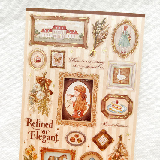 Mind Wave Choupinet Gold Foil Sticker - Refined or Elegant