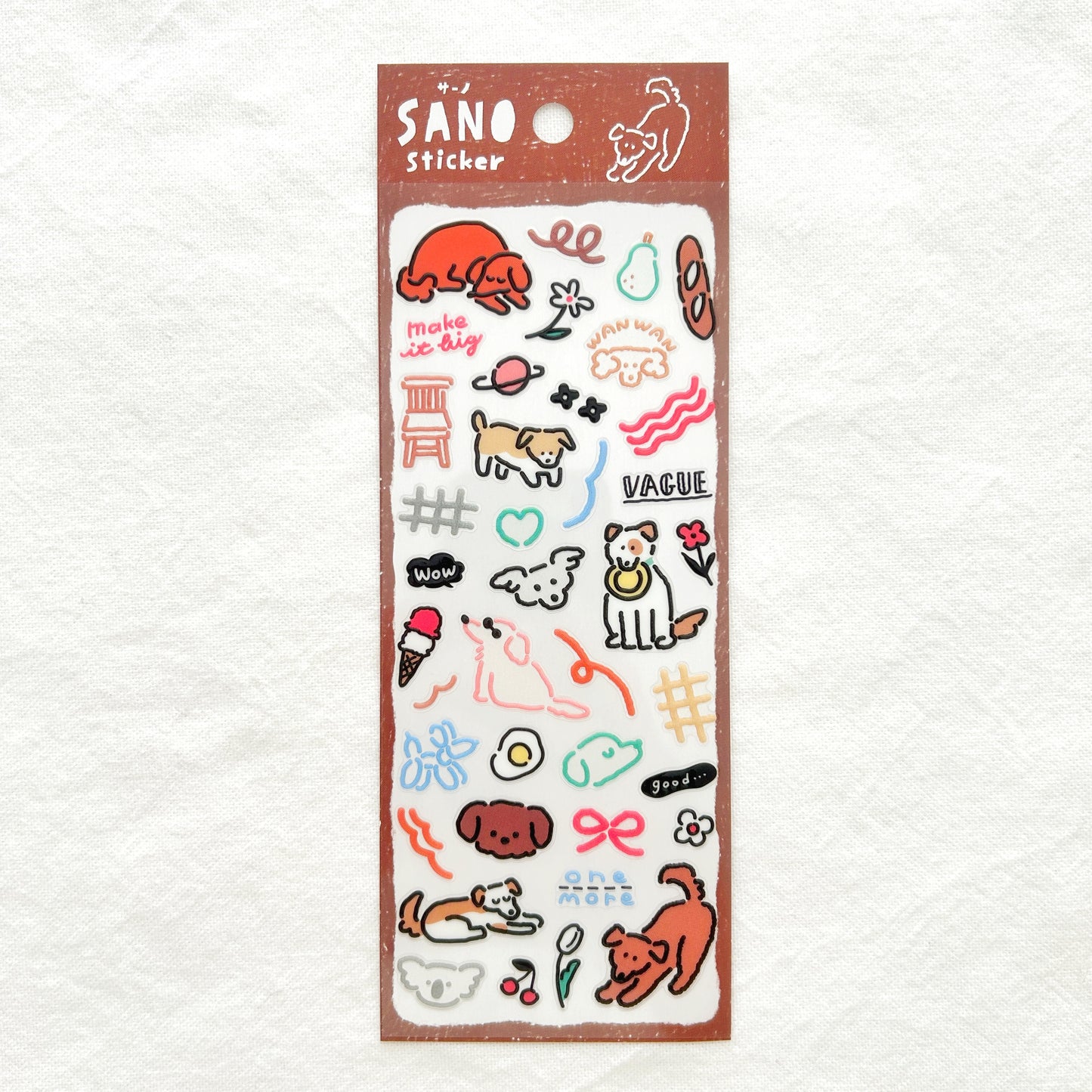 Mind Wave SANO Pukumori Stickers - Dog