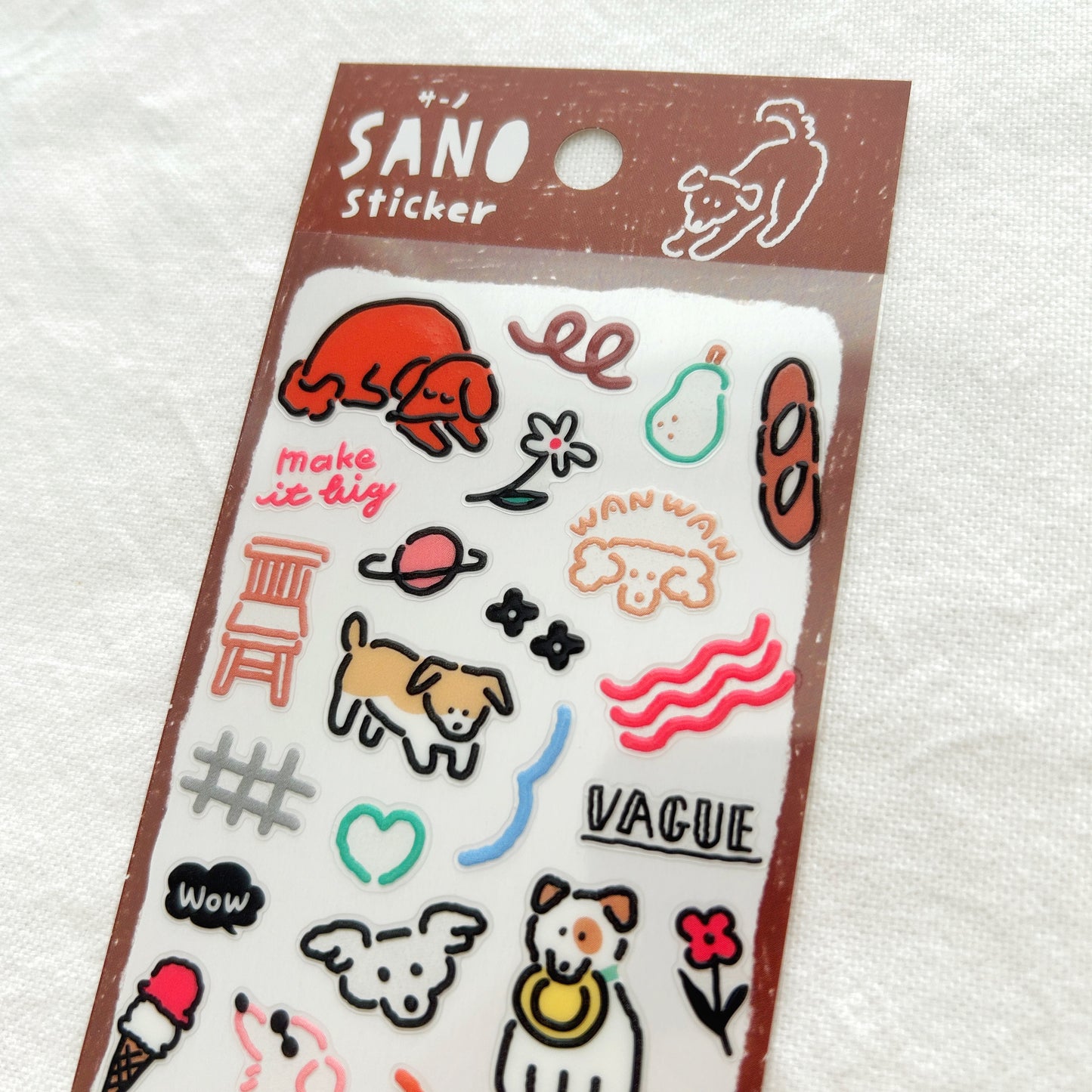 Mind Wave SANO Pukumori Stickers - Dog