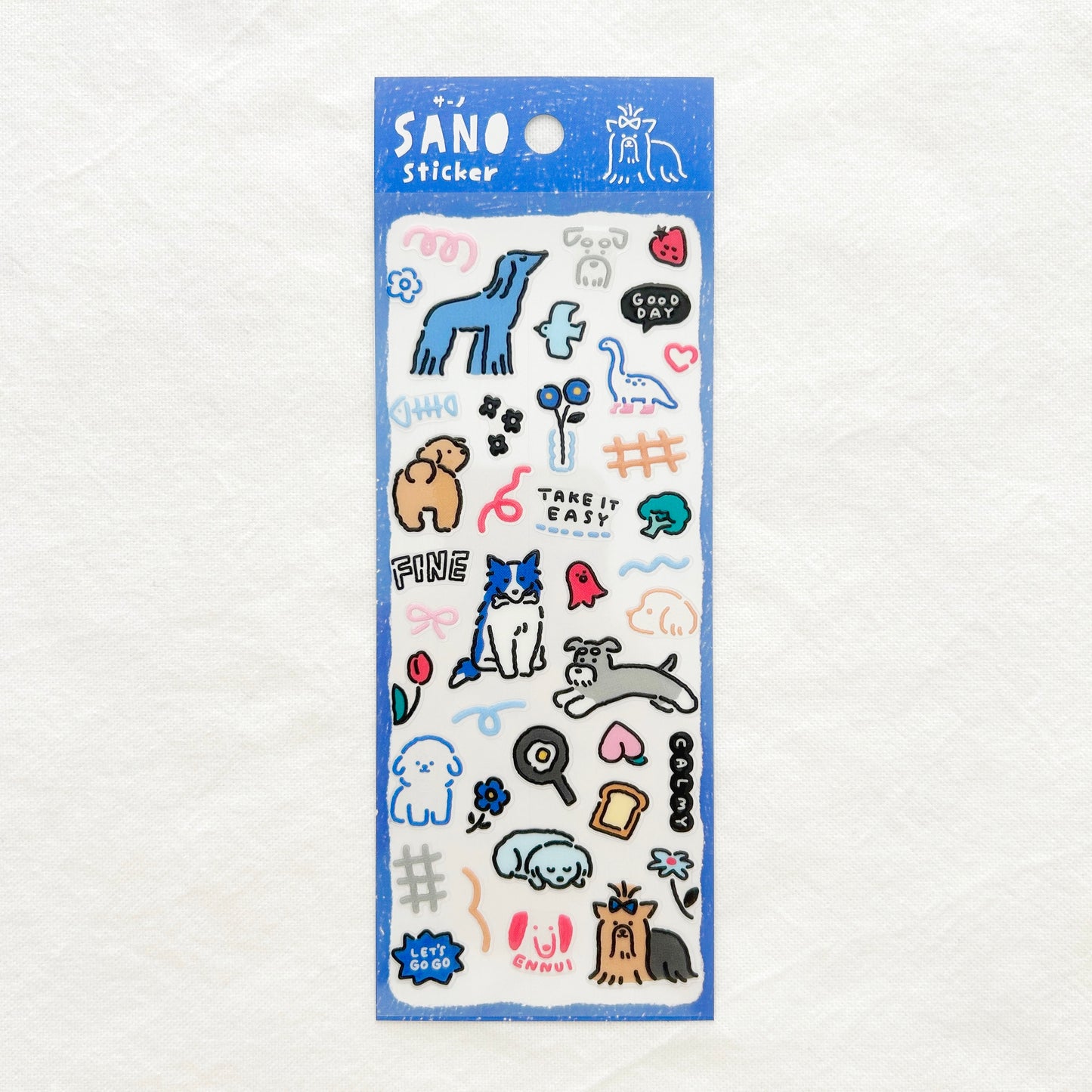 Mind Wave SANO Pukumori Stickers - Dog 2