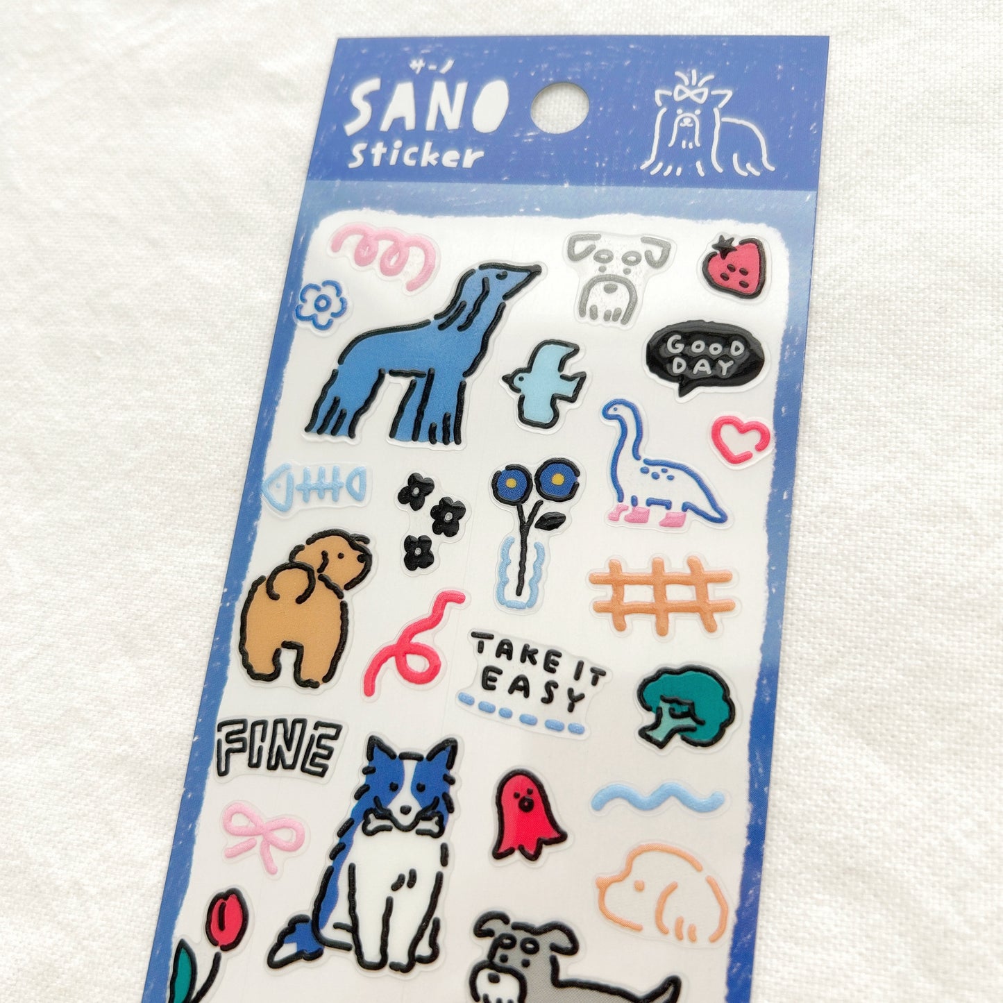 Mind Wave SANO Pukumori Stickers - Dog 2