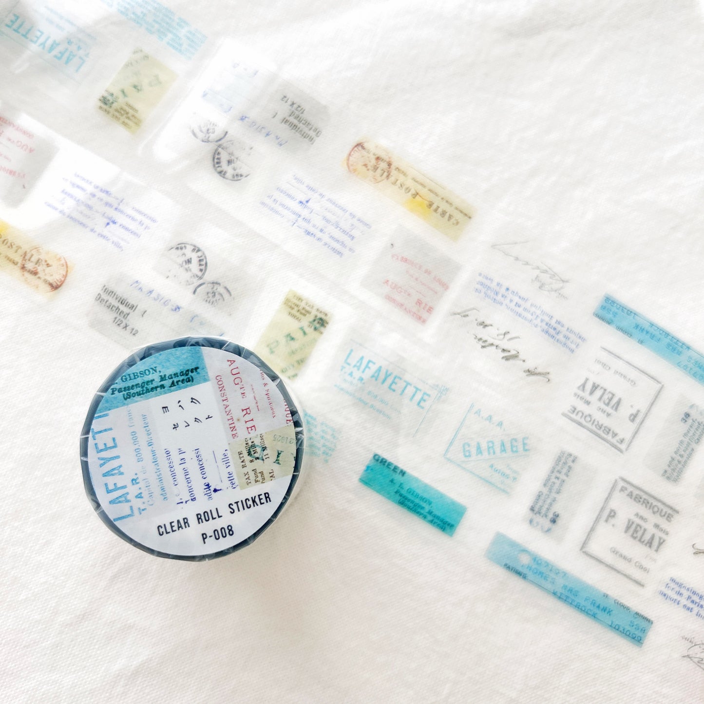 YOHAKU Kiss Cut PET Clear Tape - Select (P-008)