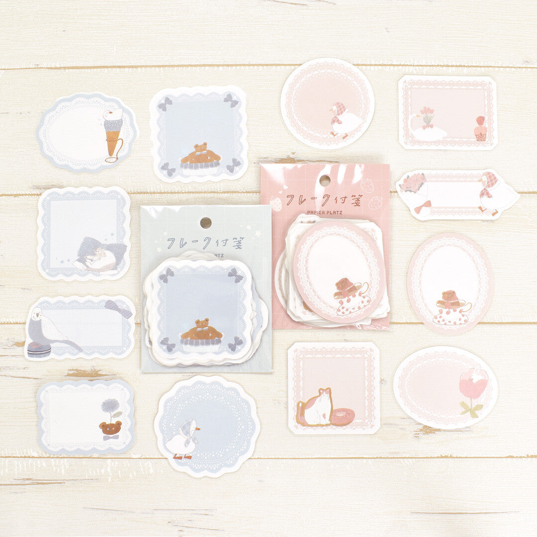Papier Platz Flake Sticky Notes - Shoichiro Tobimatsu Blue