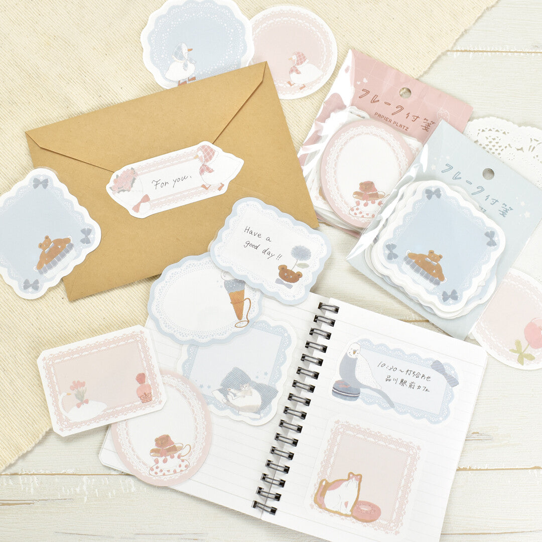 Papier Platz Flake Sticky Notes - Shoichiro Tobimatsu Pink