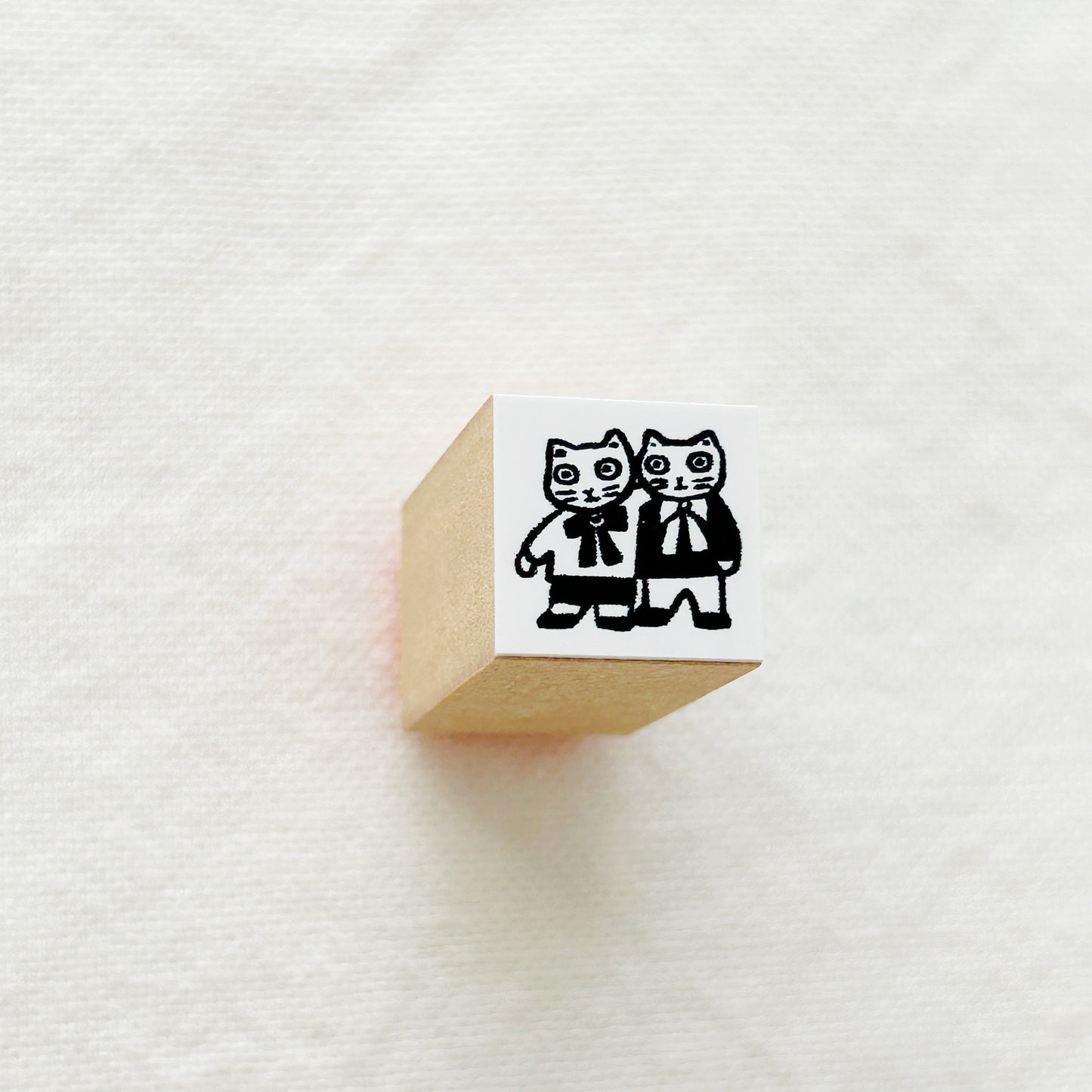 Yumi Kitagishi Mini Rubber Stamps - Cats Side Hug