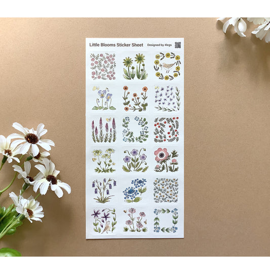 4Legs Sticker Sheet - Small Plants and Flowers