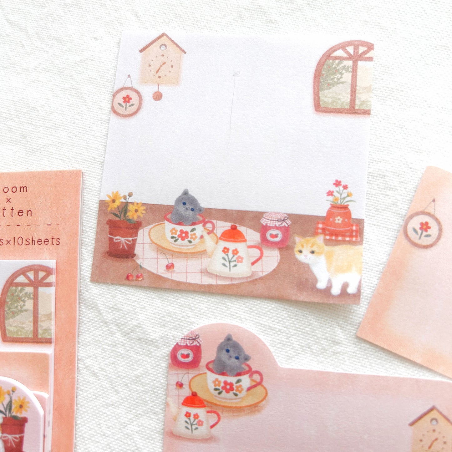 NB Mattari Animals Sticky Notes - Day Kitten