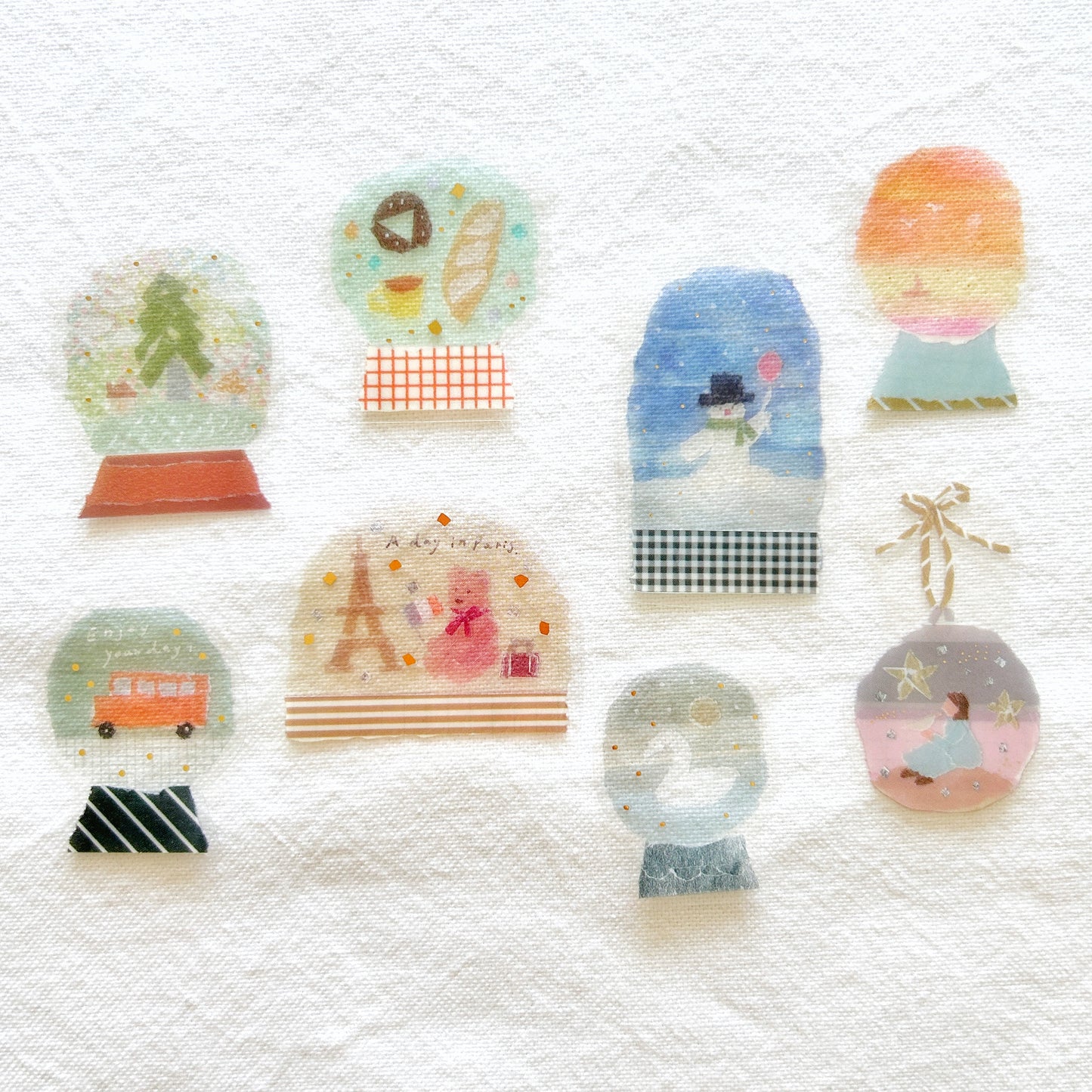 Tamura Miki Flake Stickers - Snowdome