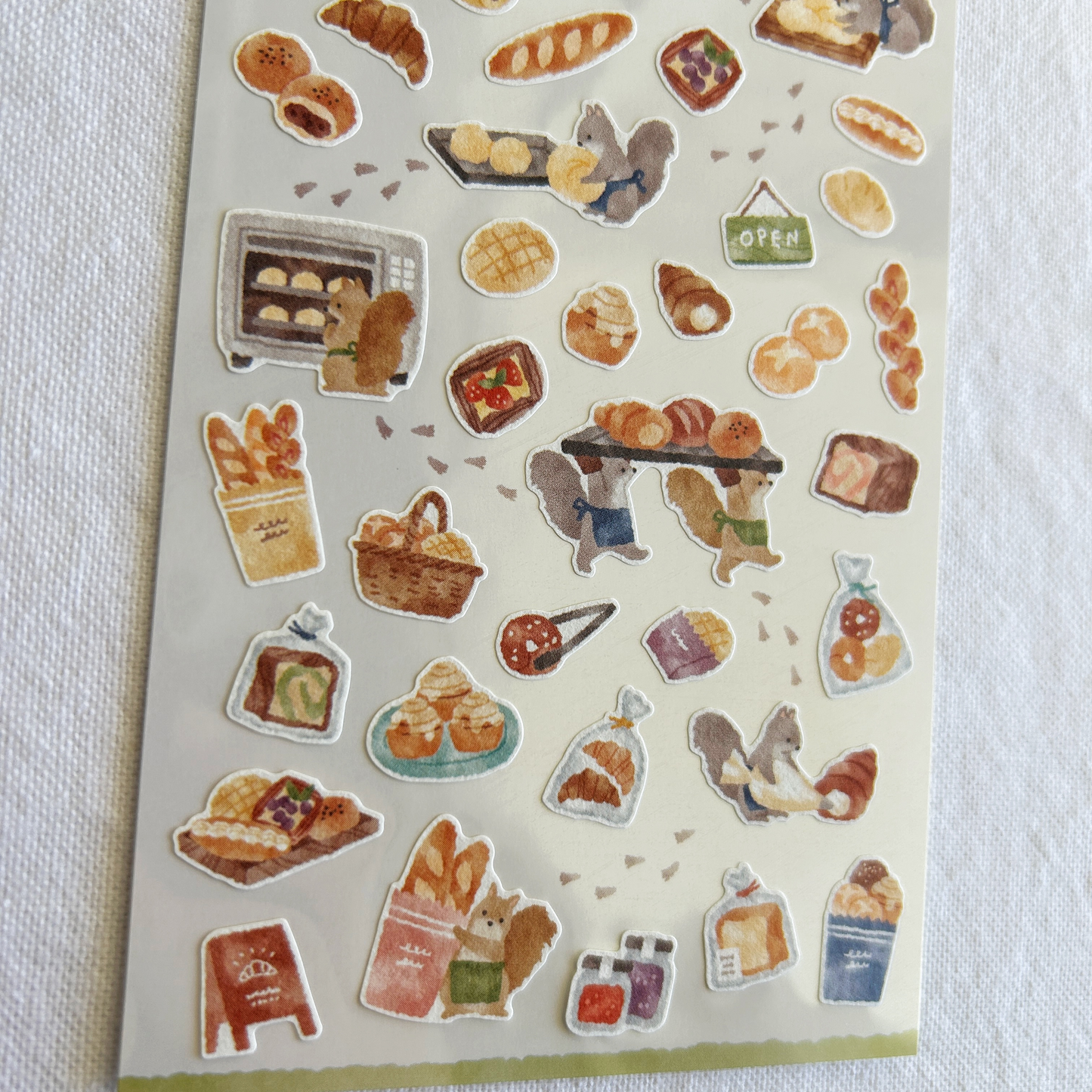 Mind Wave Little Kitchen - Squirrel's Bakery sticker sheet. Perfect for journaling, scrapbooking, and creative craft projects.