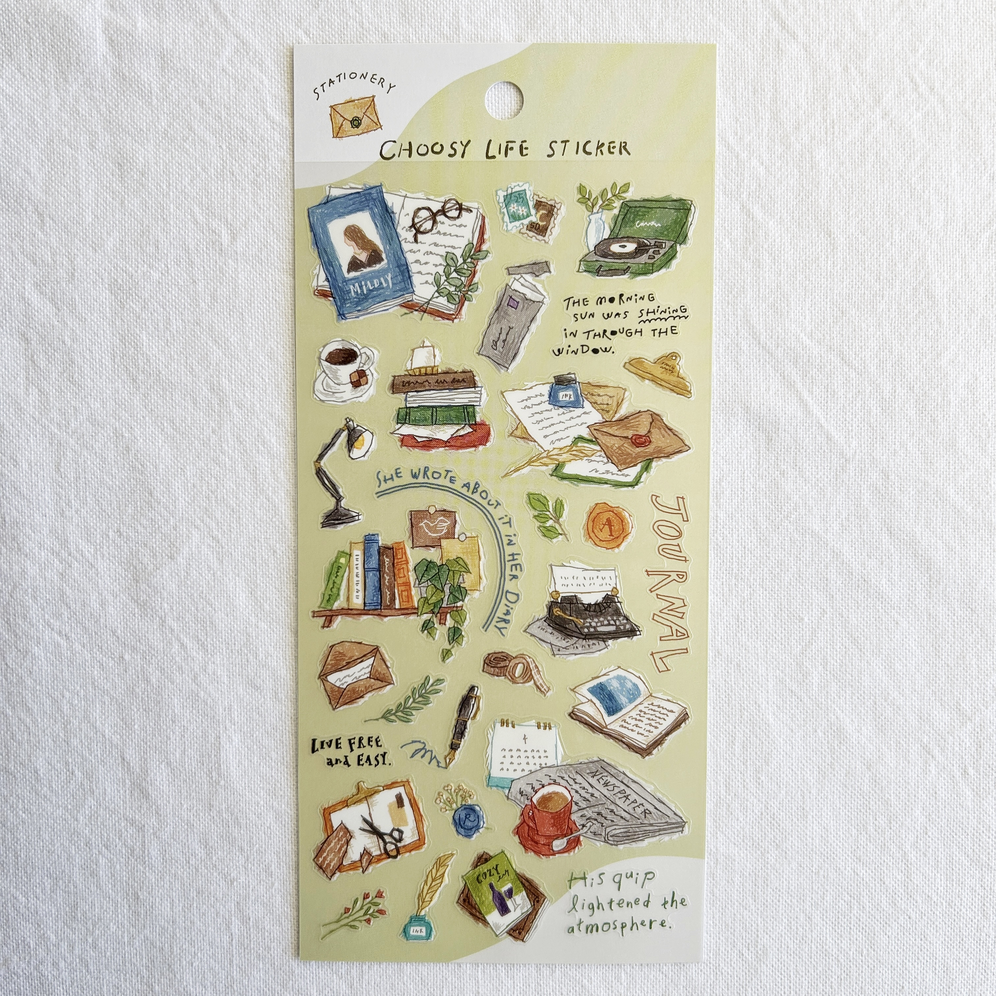 Mind Wave Choosy Life - Stationery sticker sheet. Perfect for adding a touch of organizational charm to planners, journals, and scrapbooks.