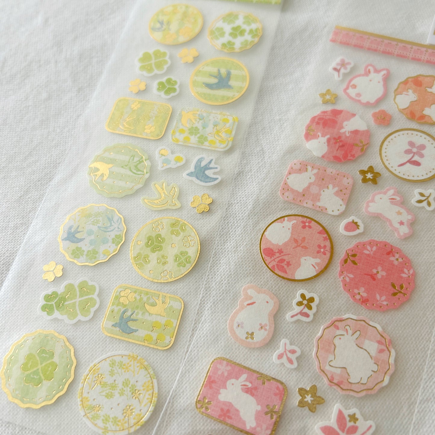 Wanowa Gold Foil Sticker Sheet - Clover