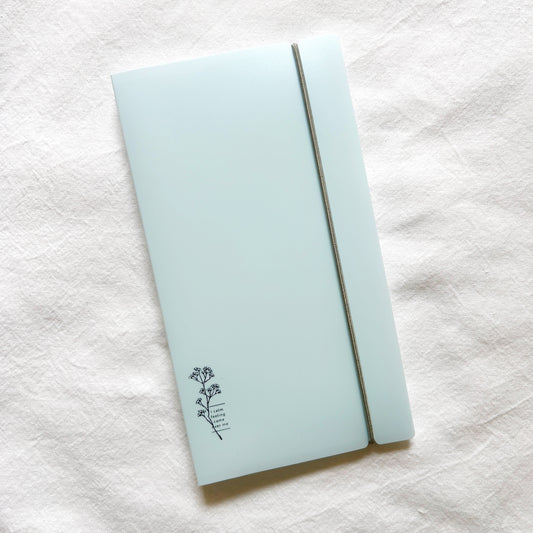 Blue sticker organizer and holder