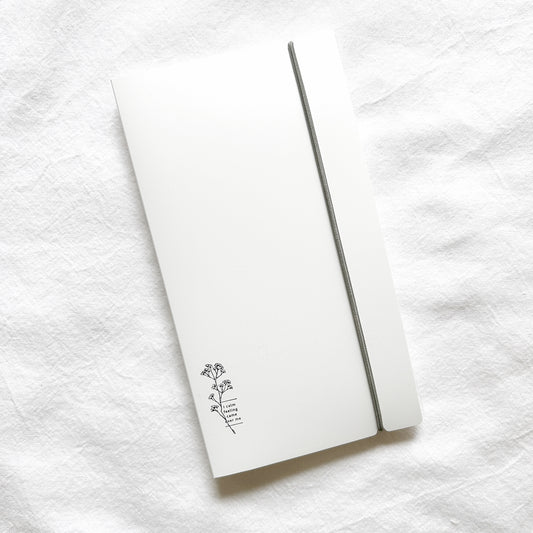 White sticker organizer and holder