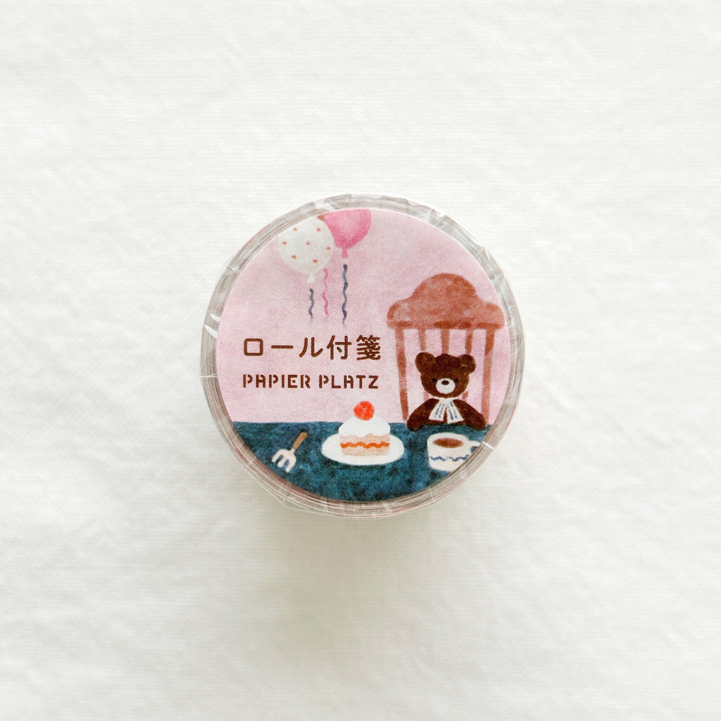 Rolled Sticky notes with bears and pastries design