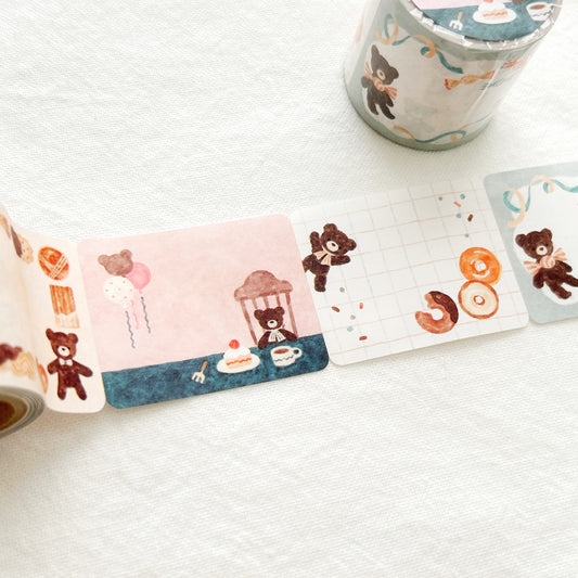 Papier Platz Nakauchi Waka Rolled Sticky Notes - Bears and Sweets