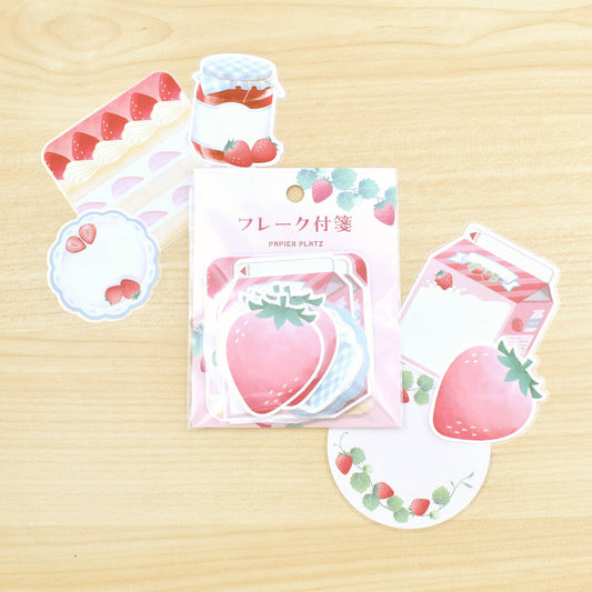 Papier Platz Flake Sticky Notes - Strawberry
